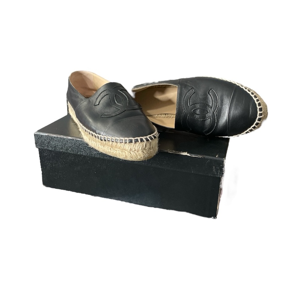 Chanel Black Espadrilles SZ 35/5
